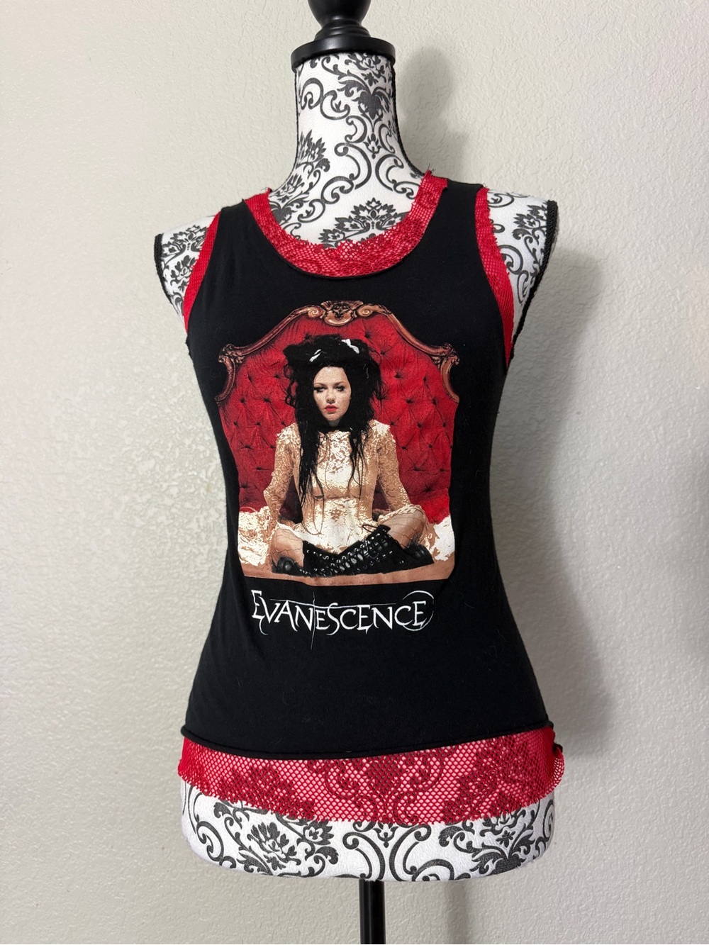 Rare Evanescence fishnet top